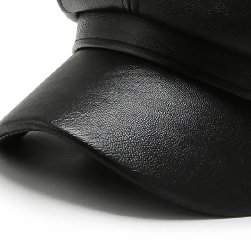 Retro Plain Beret Women-5