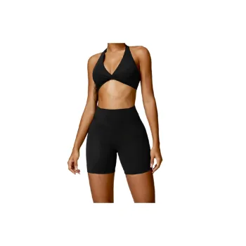 Plain Breathable Nylon Spandex Cloud Like Fabric Fitness Kit Women