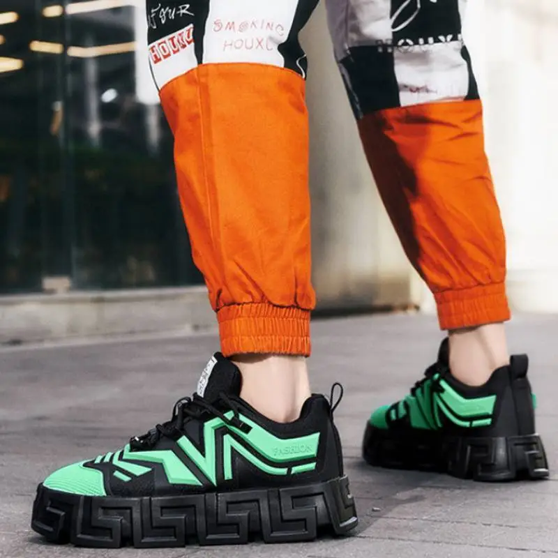 Fashionable Contrast Color Skateboarding Shoes-2