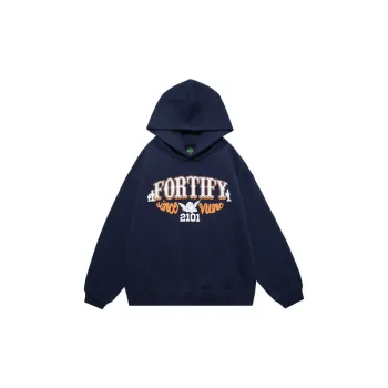 Fleece lined Thickened Letter Hoodie