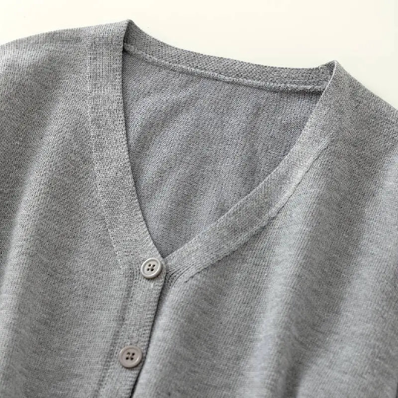 Casual Simple Acrylic Fibres Knitwear Women-5