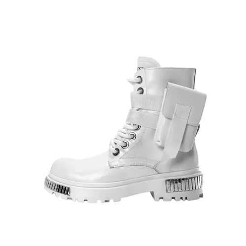a faux fur-lined boot with faux fur trim and toggle detailing