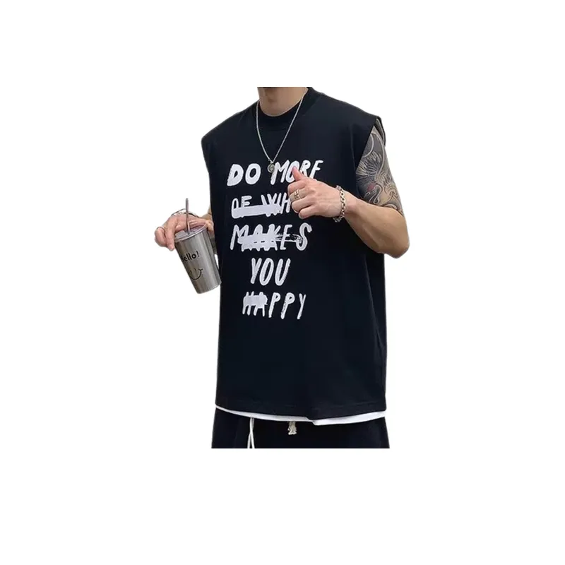 Trendy Sleeveless Cotton Vest-3