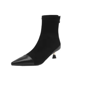 Simple Zipper Ankle Boots