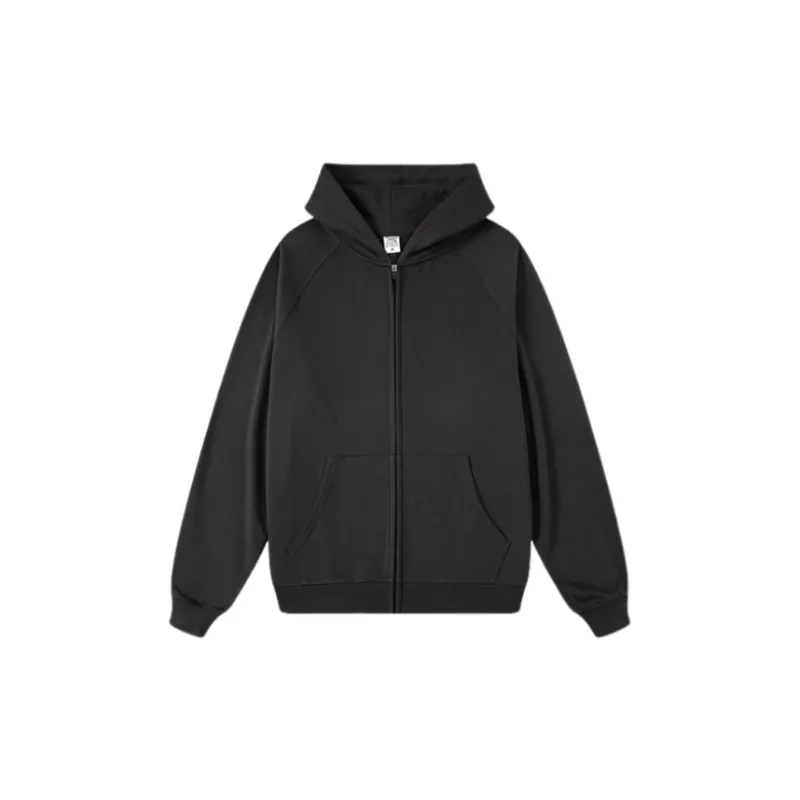 Loose Double Line Cardigan Heavy Sweatshirt-1