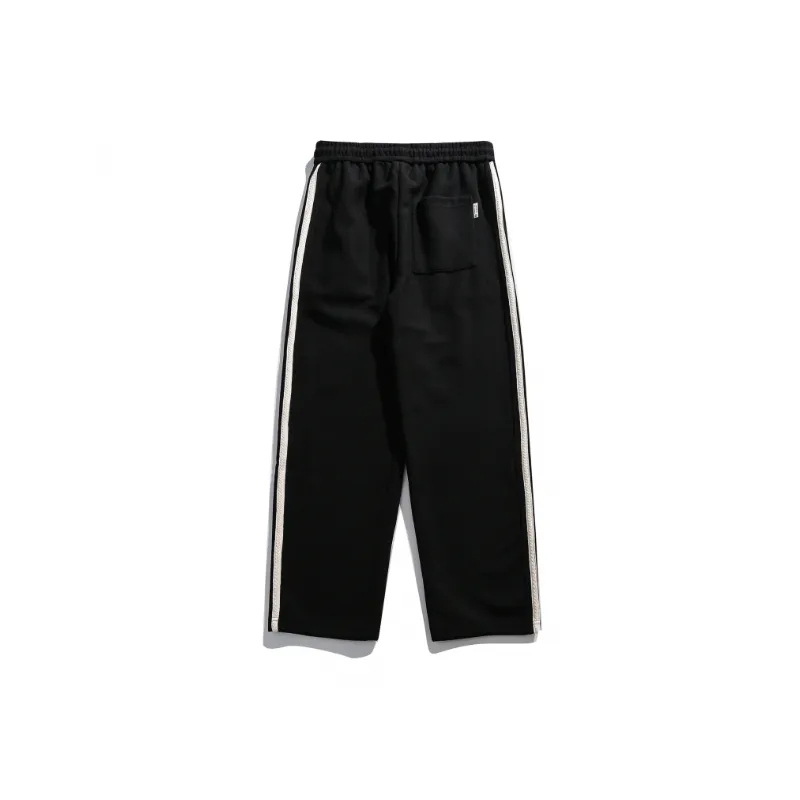 Sporty Straight Leg Casual Pants-5