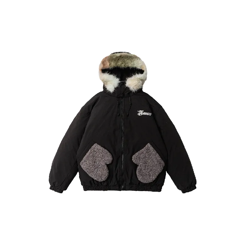 Casual Colorblock Quilted Jacket-0
