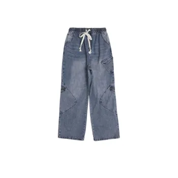 Cleanfit style Loose fit Straight Jeans Pure Cotton
