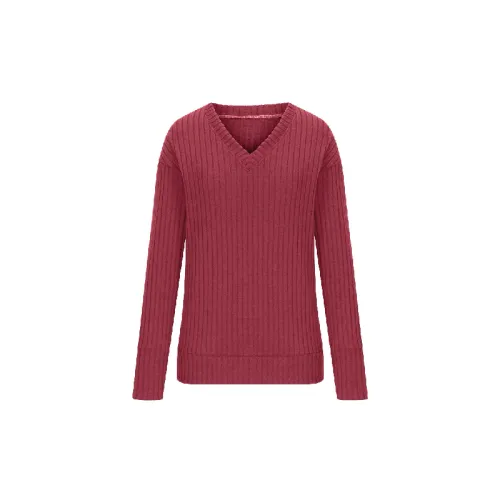 Casual Plain Polyester Knitwear Women