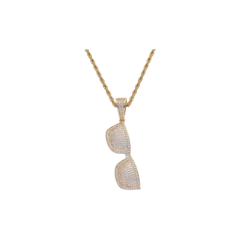 Hip Hop Sunglasses Pendant Necklace-2