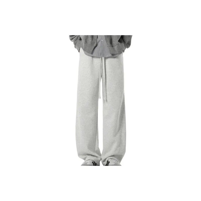 Fashionable Wide Leg Polyester Casual Pants-2