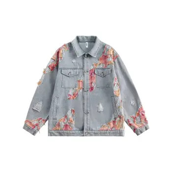 Ripped Loose Denim Jacket
