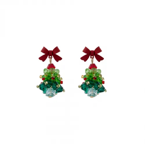 Cute Christmas Bow Earring
