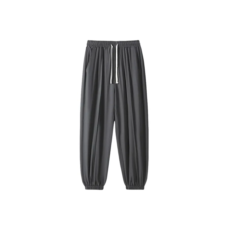 Sporty Loose Polyester Casual Pants-10