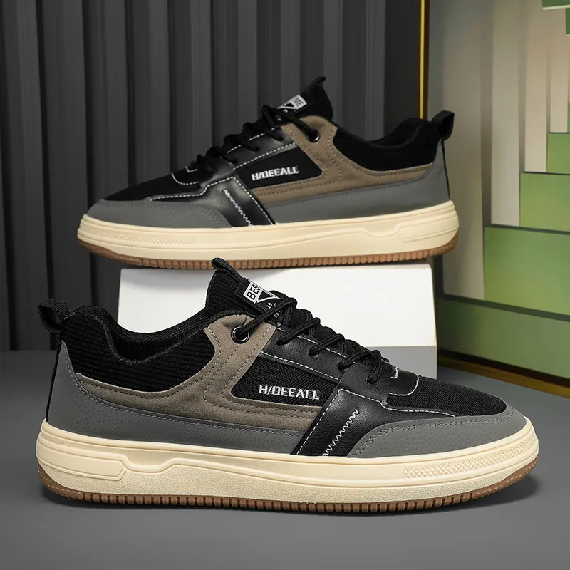 Casual Lace Up Skateboarding Shoes-3