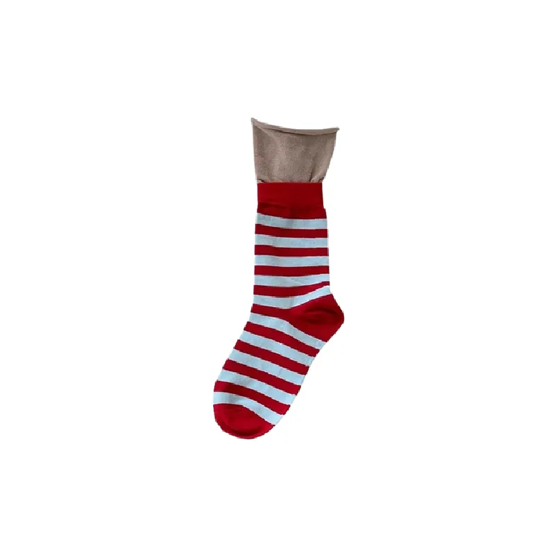 Basics Simple Polyester Mid Calf Sock-7