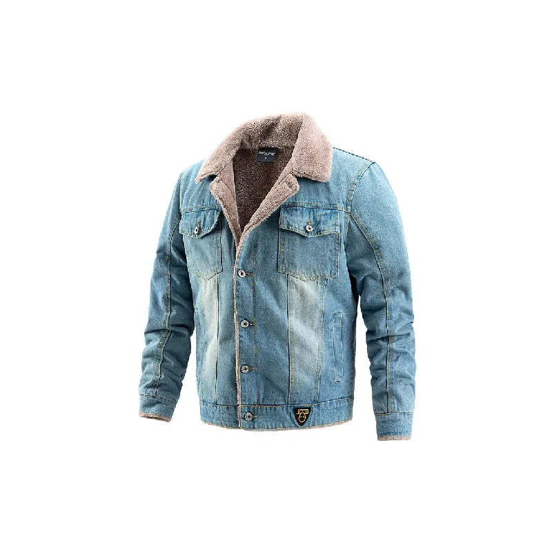 Casual Warm Denim Jacket-5