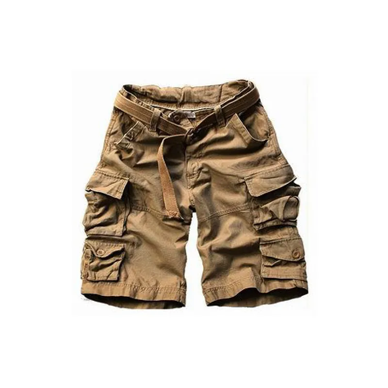 Loose Large Pockets Cargo Shorts-0