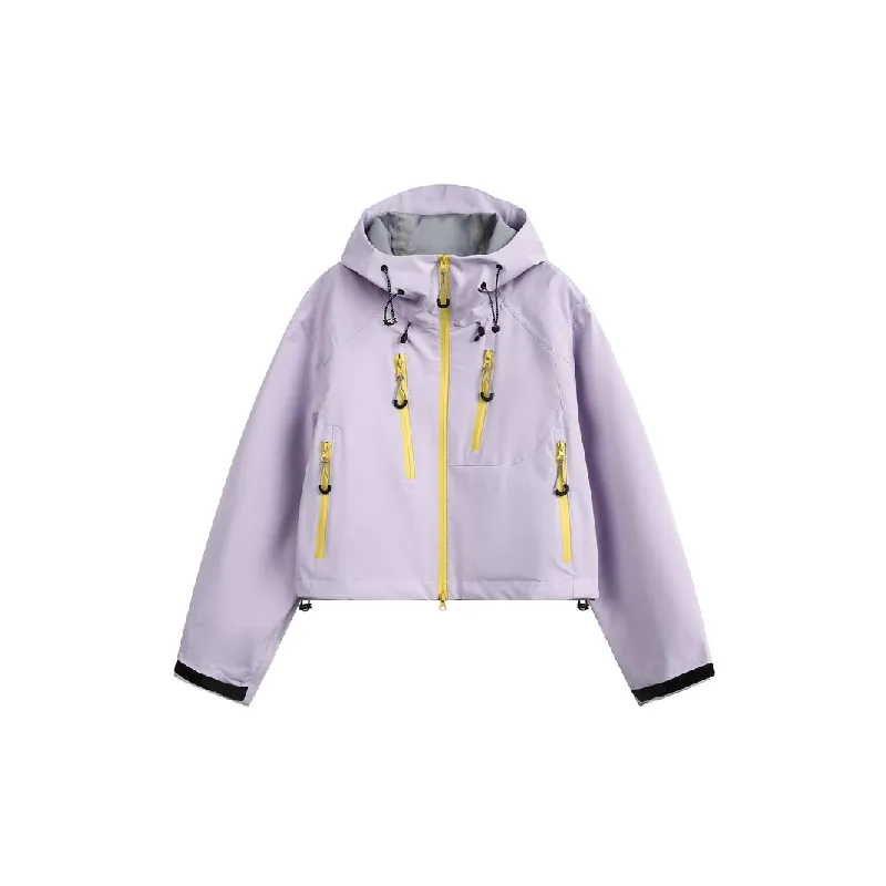 Casual Loose Blended Synthetic Fabrics Outdoor Jacket-6