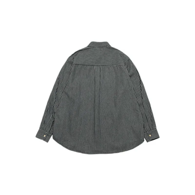 Japanese Vintage Long Sleeve Striped Shirt