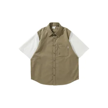 Two Waffle Short Sleeved Multi Pocket Shirt