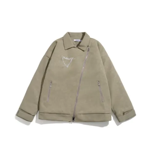 Stitching Embroidered Letters Tassel PU Leather Oblique Zipper Leather Tide Cotton padded Jacket