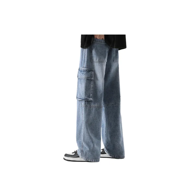 Retro Cargo Pants Jeans-7
