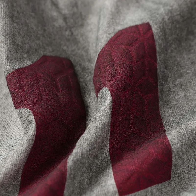 Retro Loose Cotton Blended Fabric T-Shirt-4