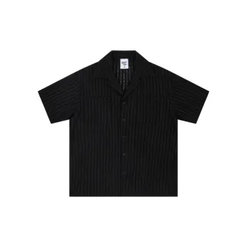 Trendy Hollow Out Polyester Shirt