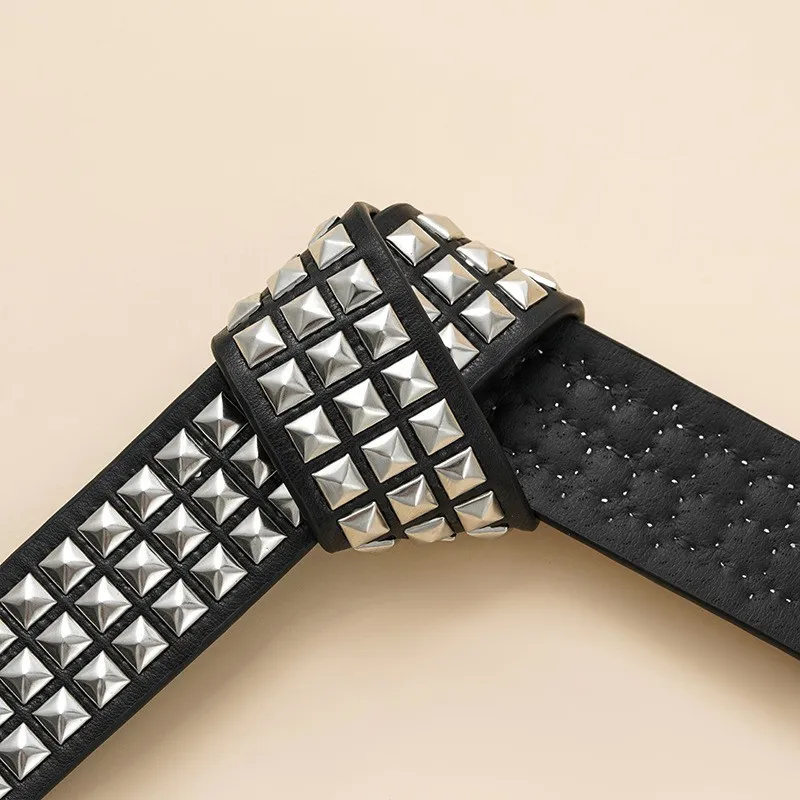 Fashionable Punk Leather Belt-1