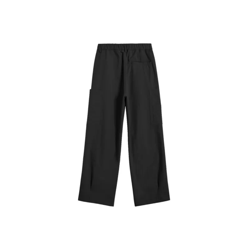 Loose Straight Leg Blended Synthetic Fabrics Cargo Pants-1