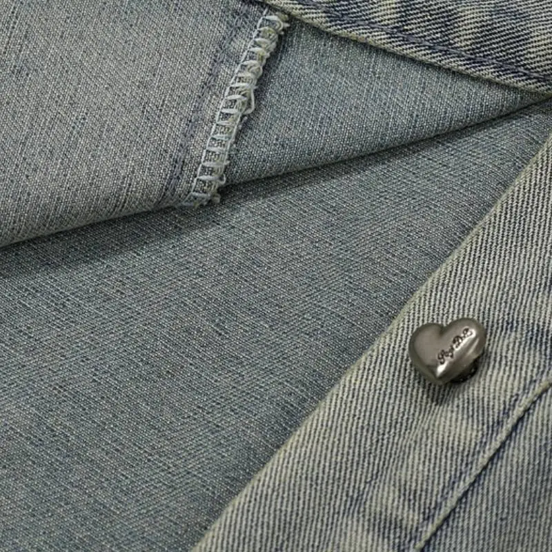 Retro Loose Denim Jacket Women-3