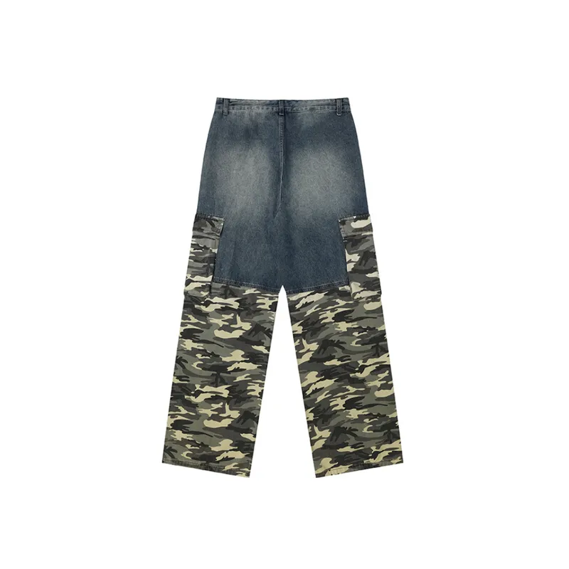Retro Washed Distressed Pants-1