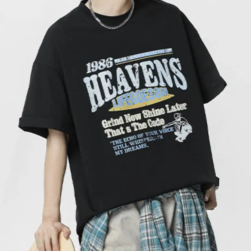 Fashionable Loose 100% Cotton T Shirt-3