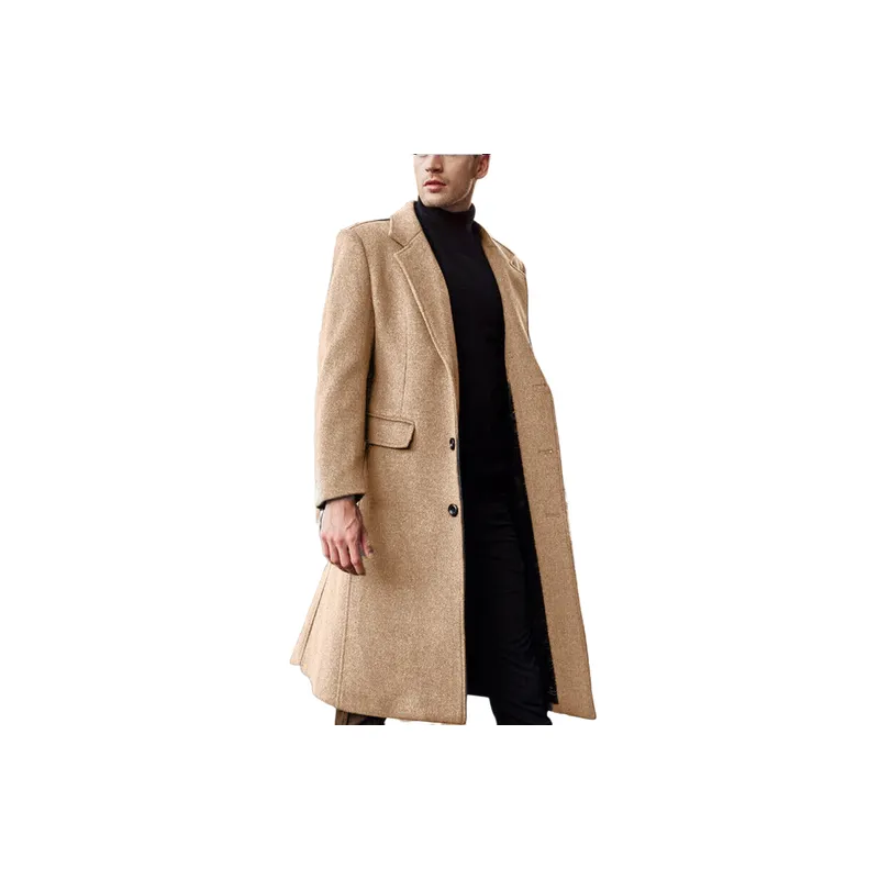 Fashionable Loose Woolen Fabric Coat-0