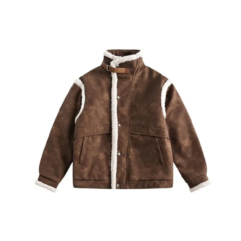 Retro Warm PU Quilted Jacket-6