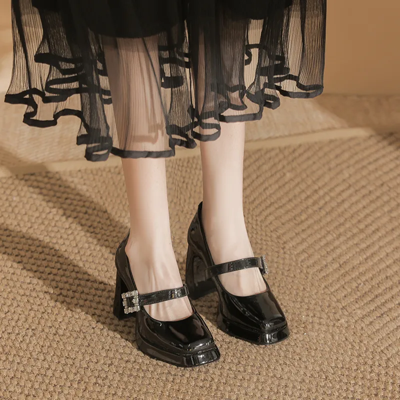 Fashionable Rhinestone High Heels-2