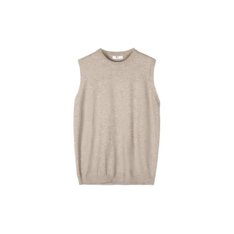 Casual Loose Cotton Blended Fabric Vest-2