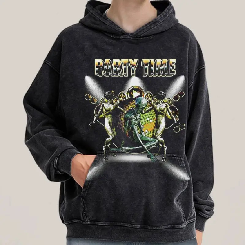 Skull Loose Sweatshirt-2