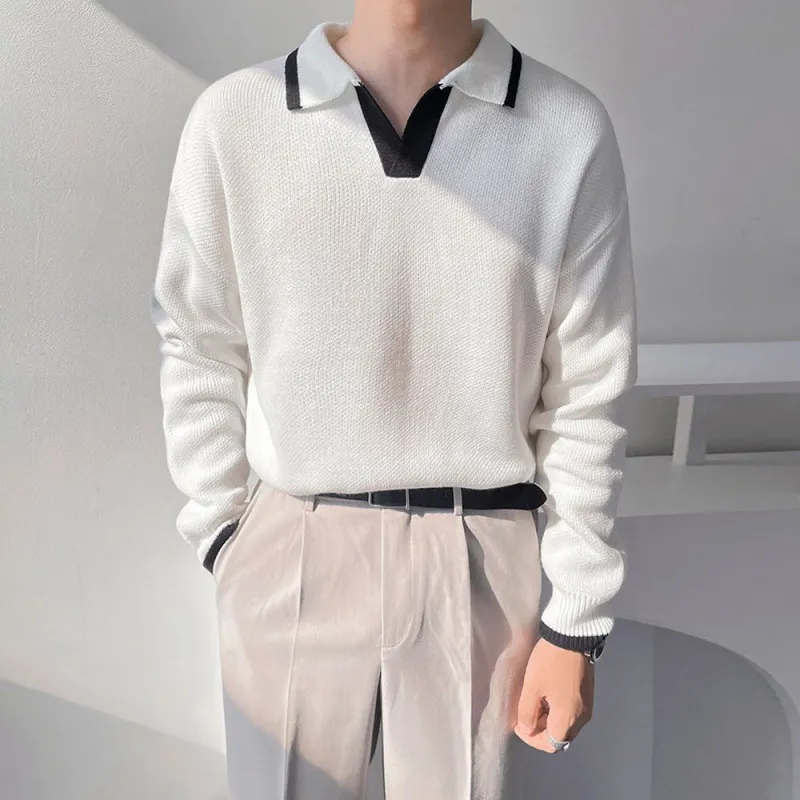 Contrast Color Fashionable Rayon Polo-7