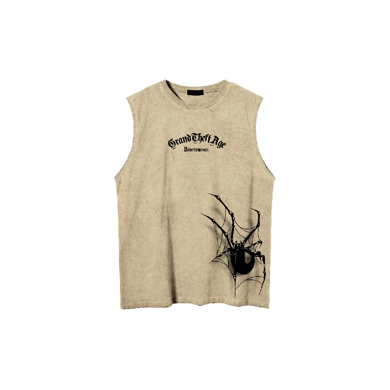 Street Loose 100% Cotton Vest-4