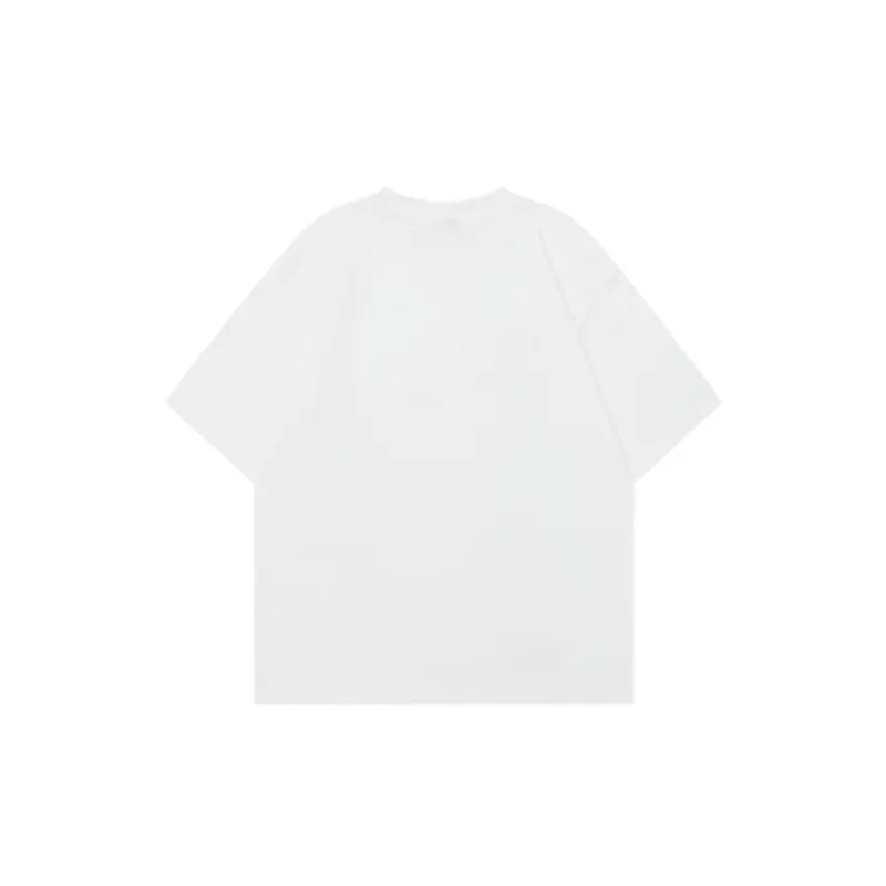 Retro Letter 100% Cotton T Shirt-1