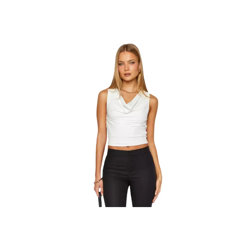 Fashionable Sleeveless Polyester Vest Women-0
