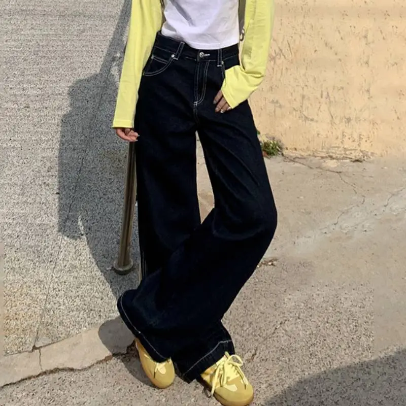 Retro Loose Jeans Women-2