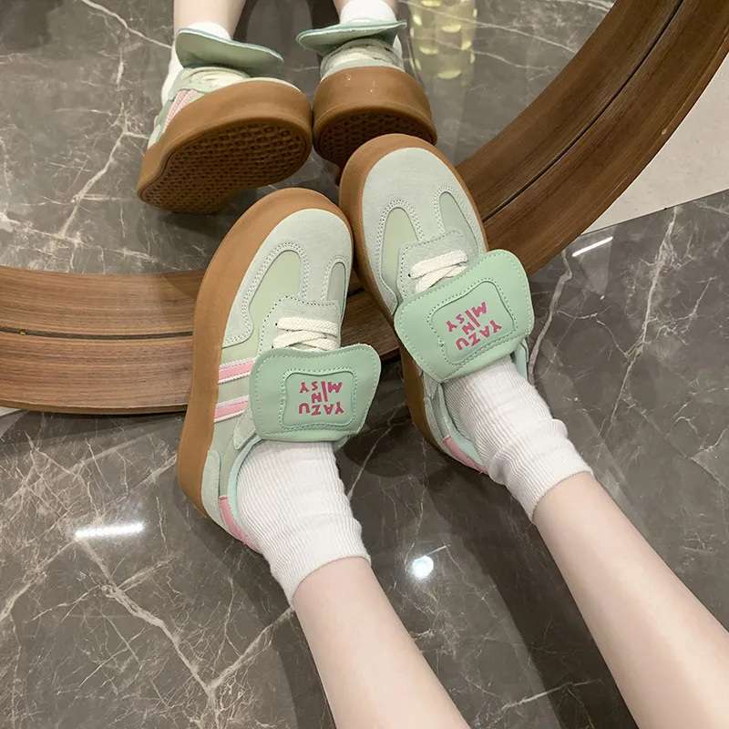 Casual Lace Up Platform Shoes-8