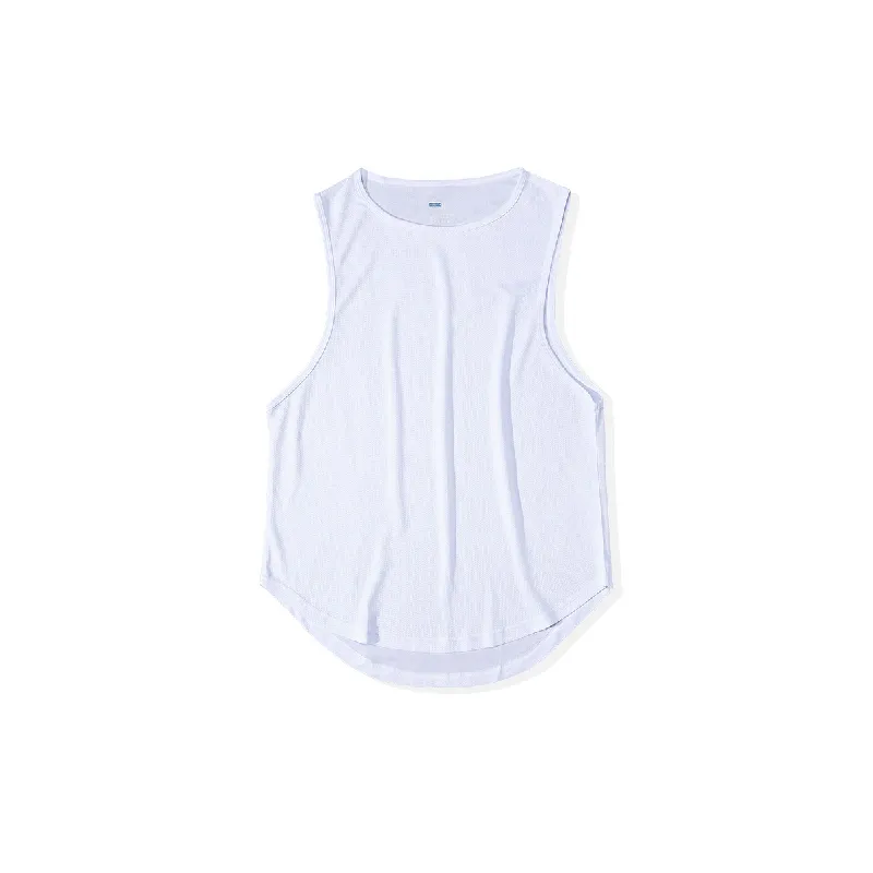 Sporty Loose Blended Synthetic Fabrics Vest-3