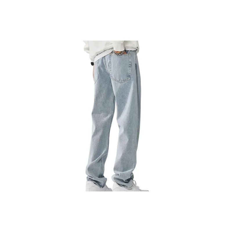 Loose Straight Leg Jeans-3