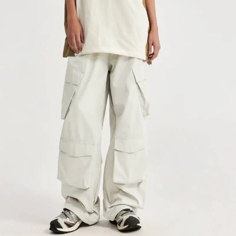 Loose Simp 100% Polyester Cargo Pants-2