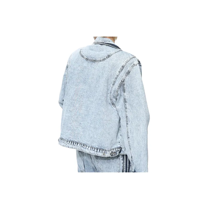Irregular Striped Flared Jeans-2