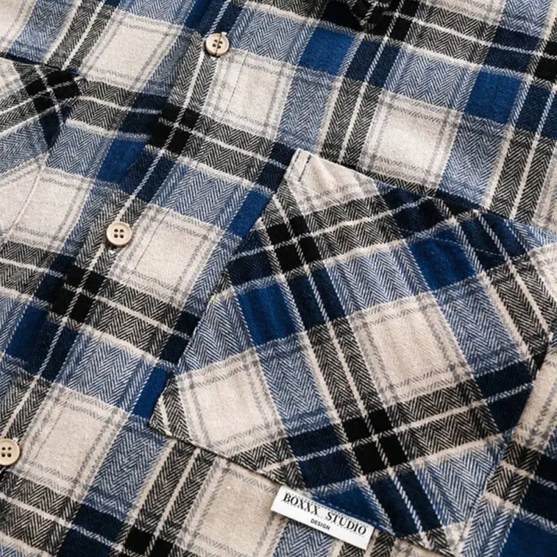 Street Loose Cotton Blended Fabric Shirt-4